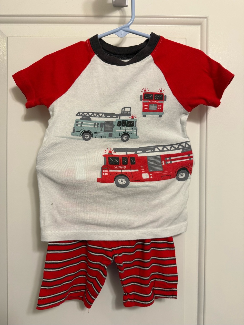 Just One You by Carter’s Fire Truck Pajama Set - Red & White